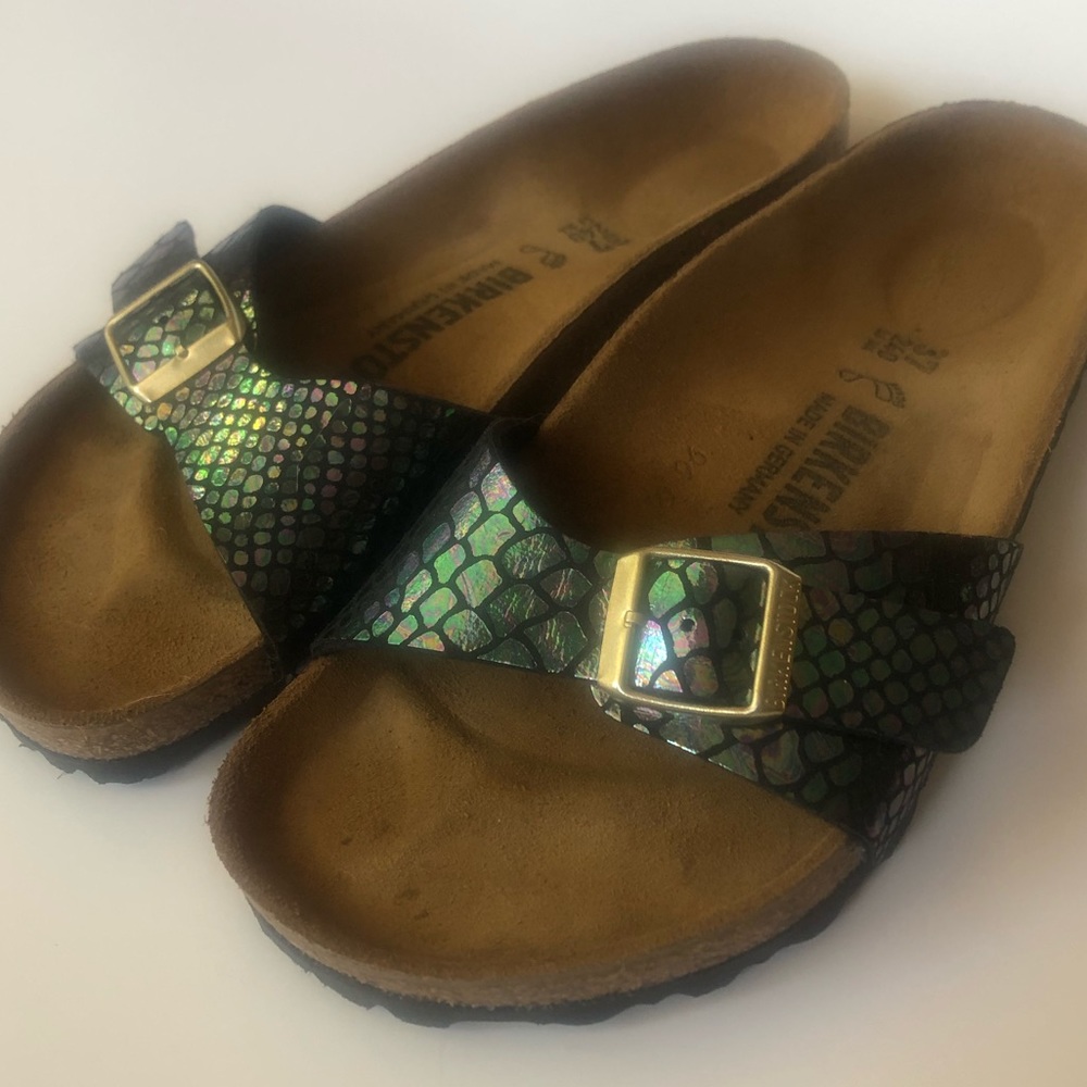 Birkenstock Madrid Faux Snake Skin Sandal